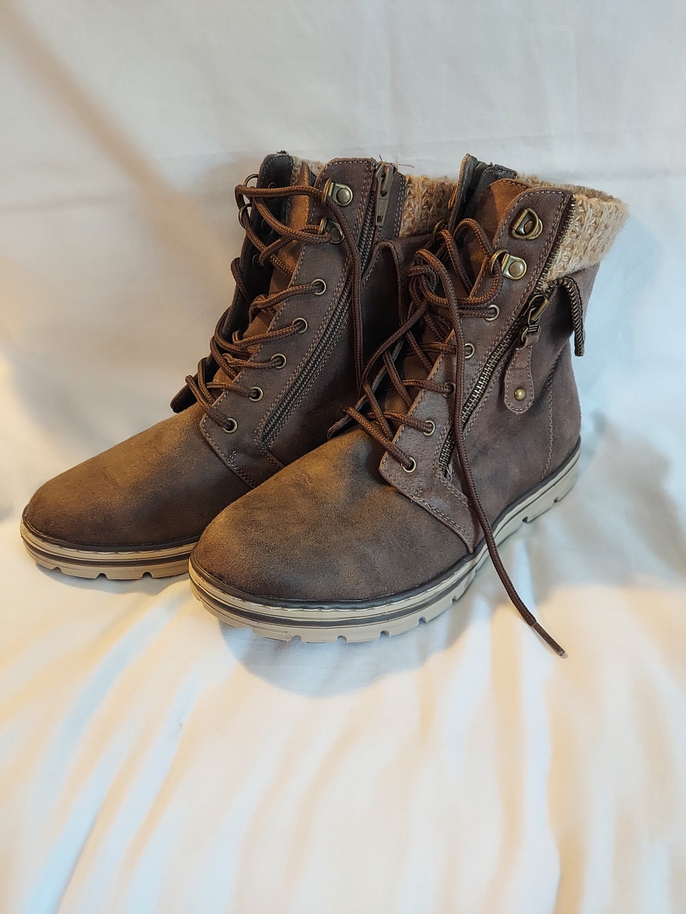 Cliffs by White Mountain Kaylee Brown Hiker Ankle Boots 8M